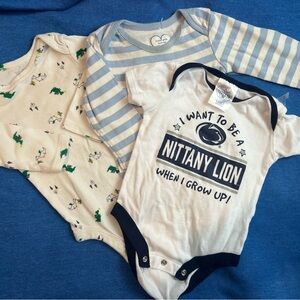 3 month old boy bundle with Penn State Onesie #pennstate #nittanions